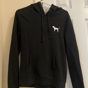 Black PINK logo hoodie